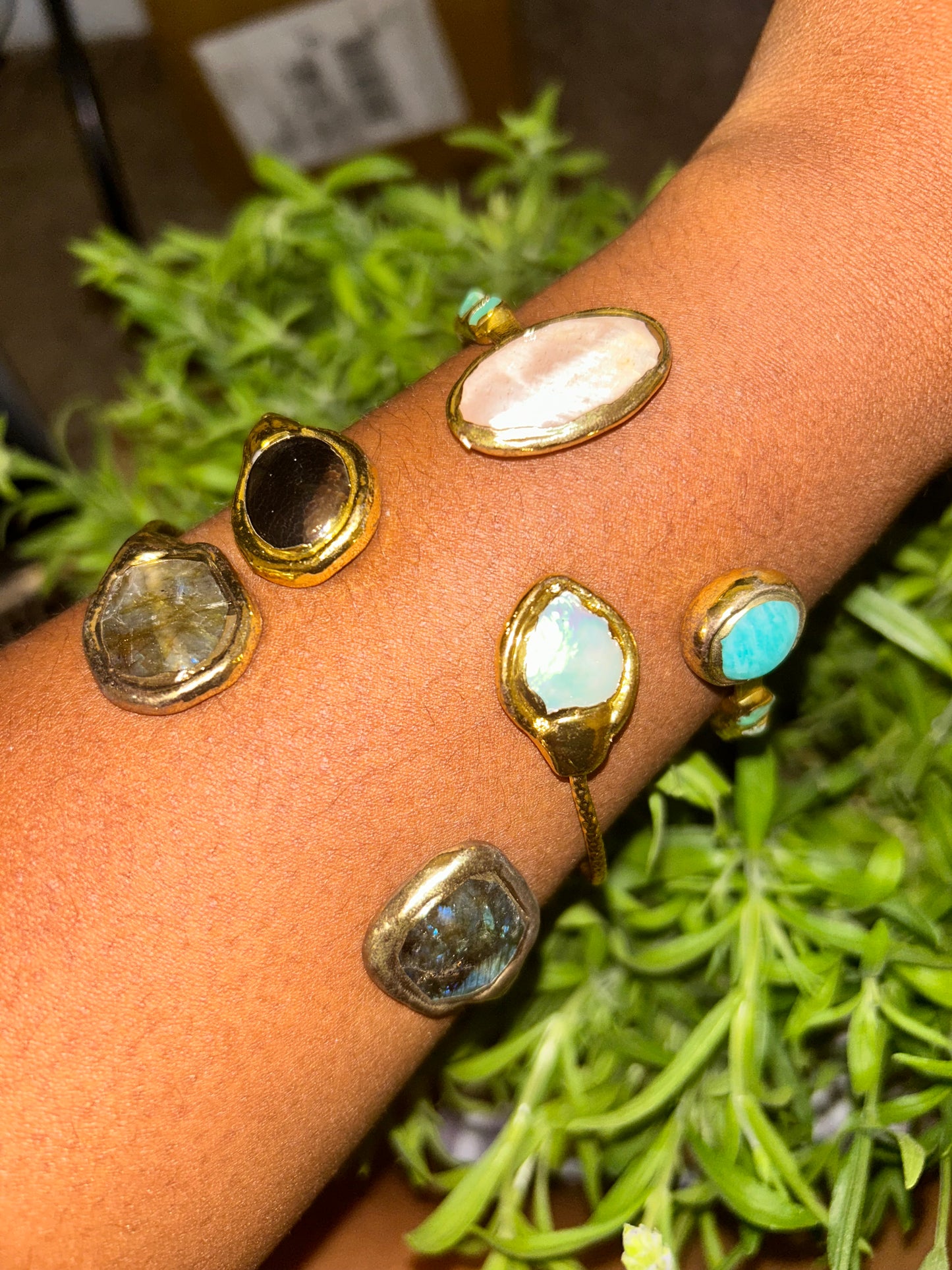 Gold Crystal Bangle