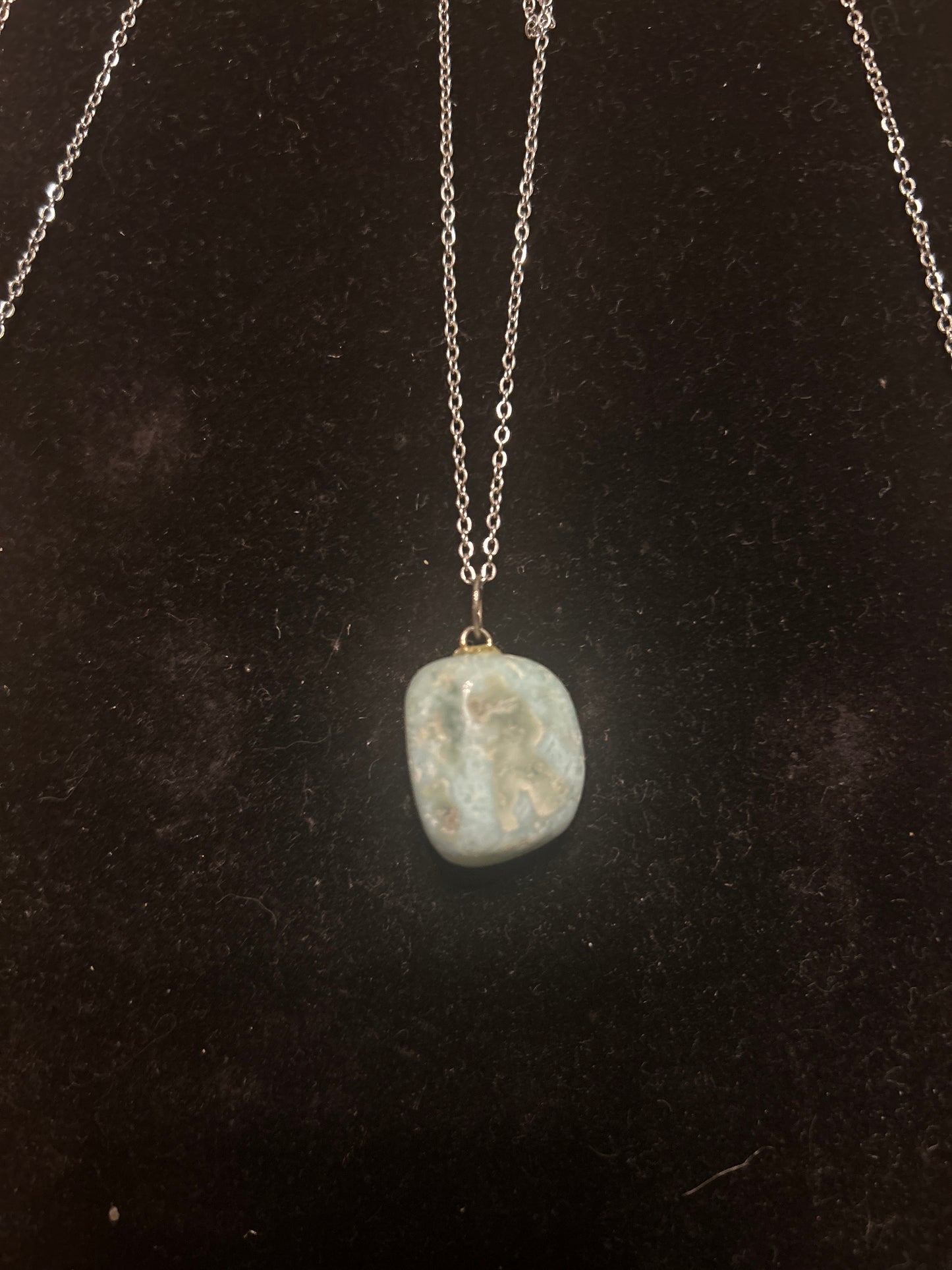 Tumbled stone necklace