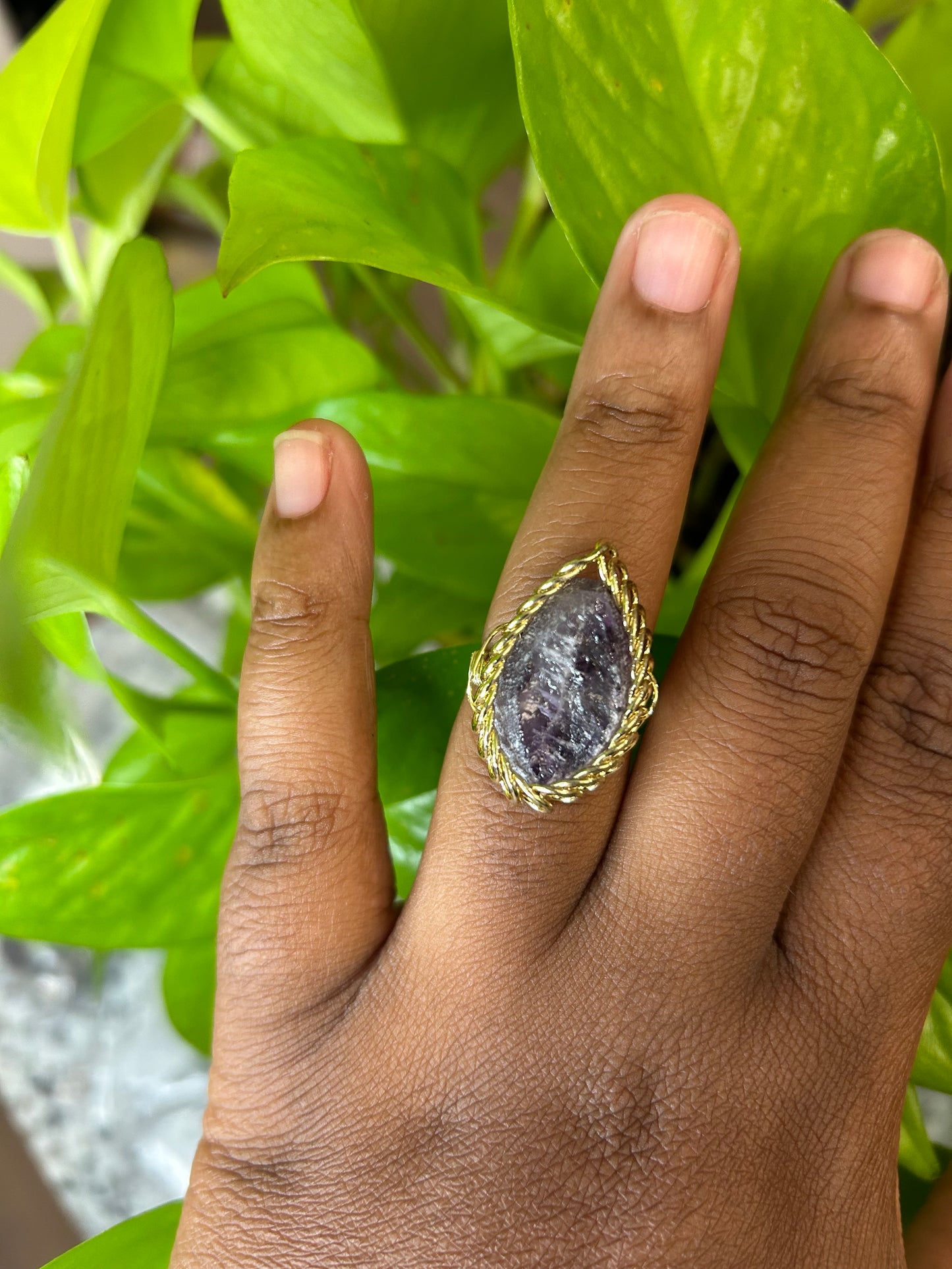 Raw Crystal Ring