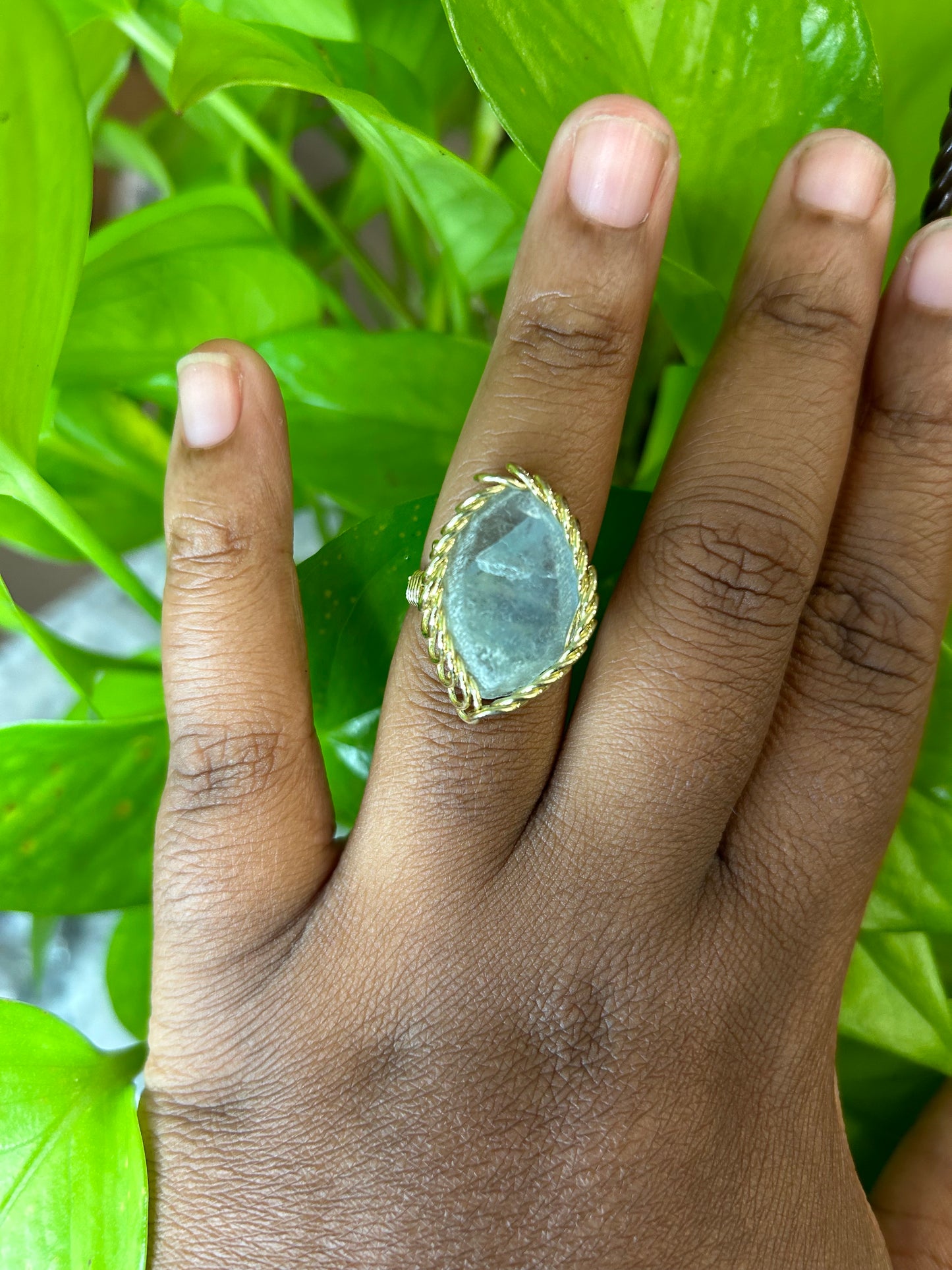 Raw Crystal Ring