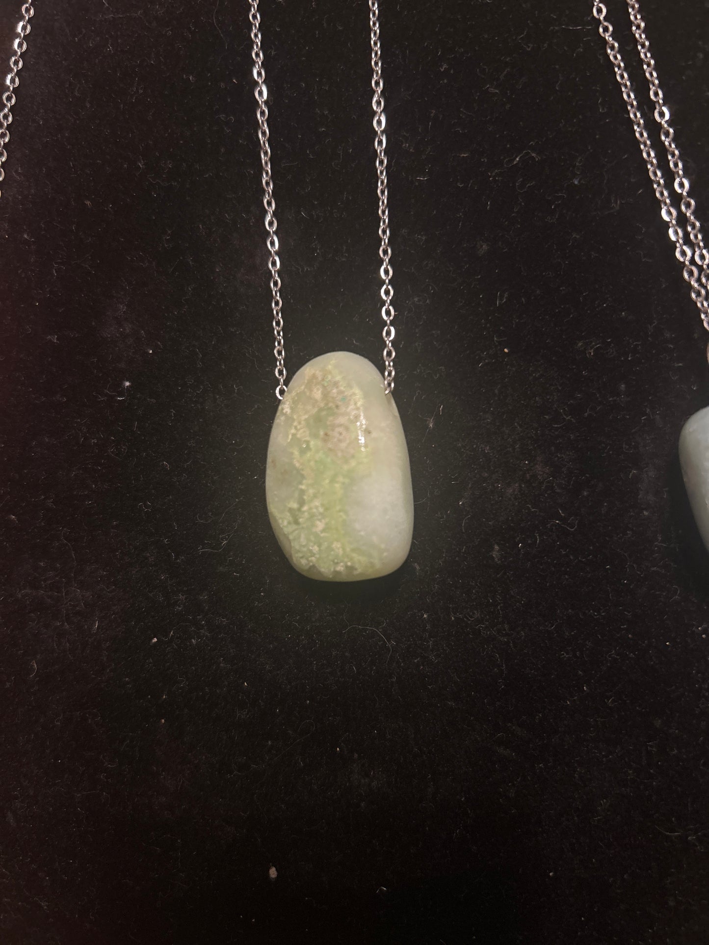 Tumbled stone necklace