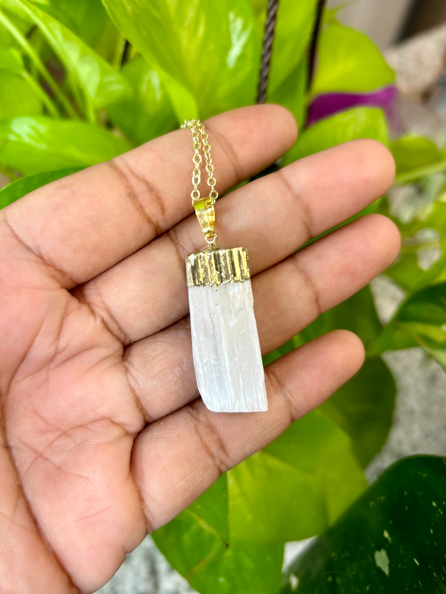 Selenite Necklace