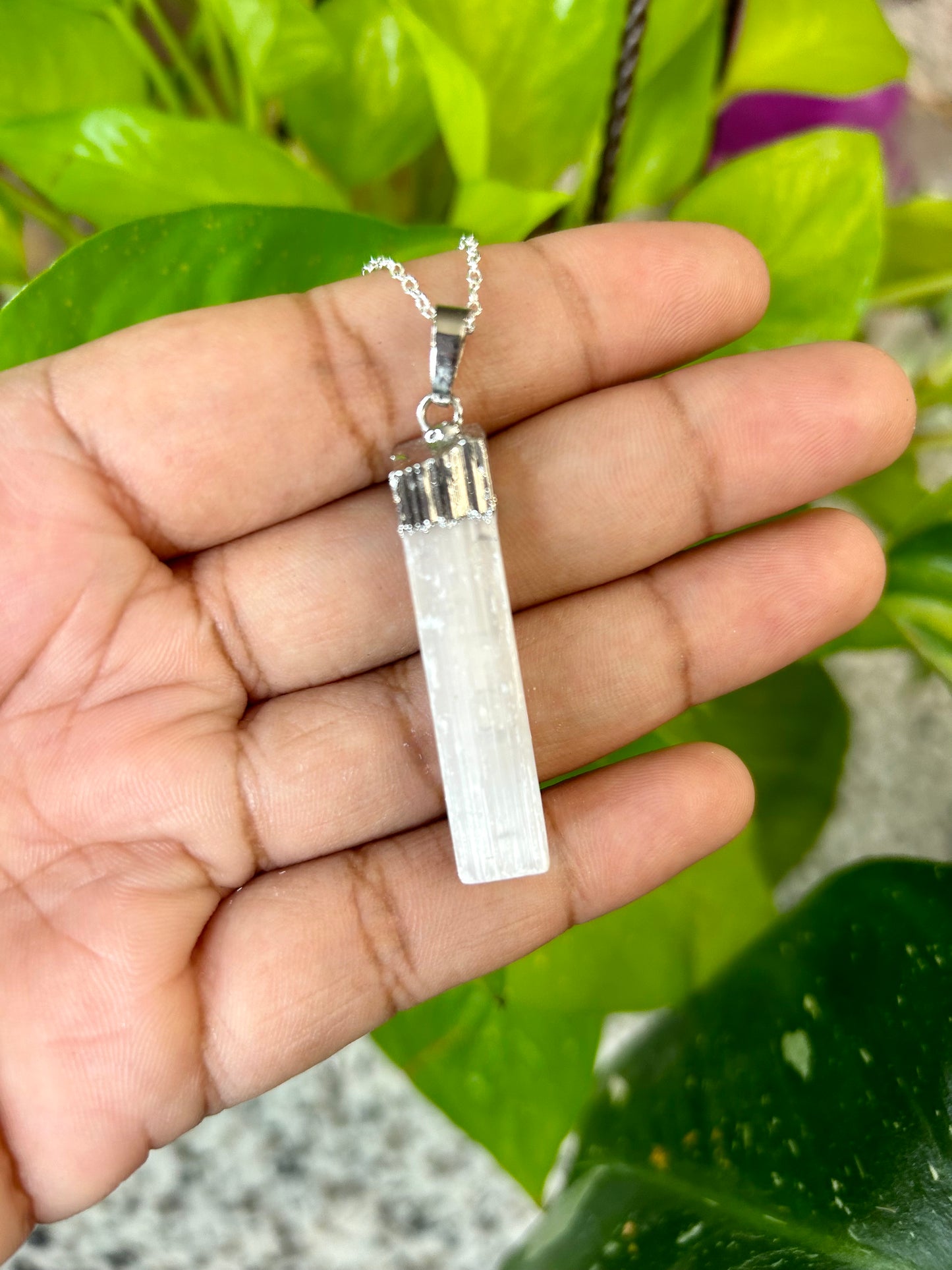 Selenite Necklace