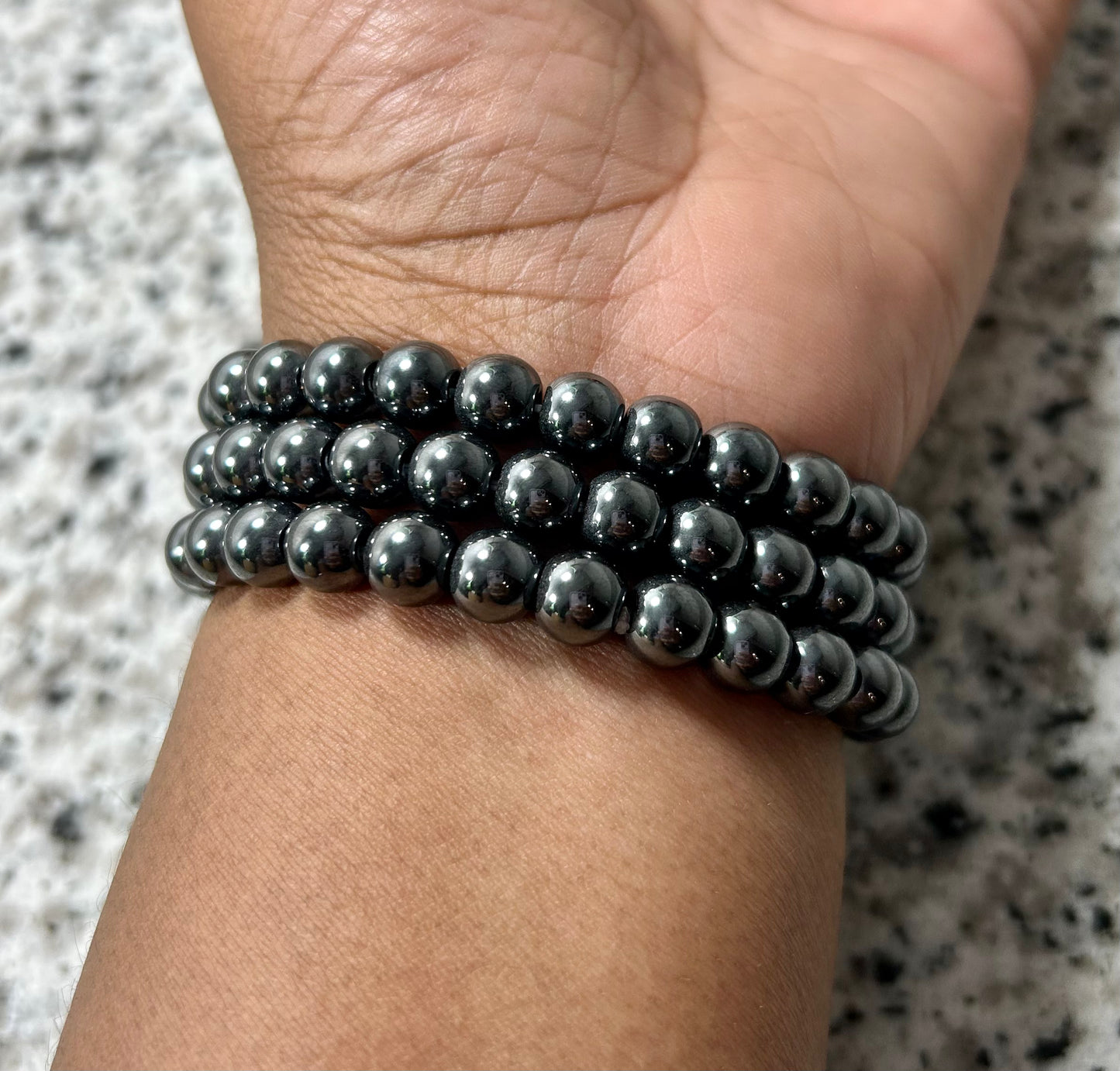 Hematite crystal bracelet