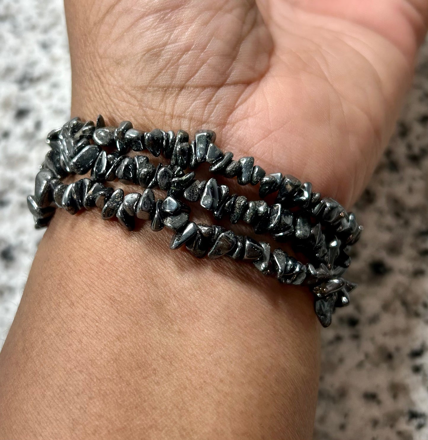 Hematite crystal bracelet