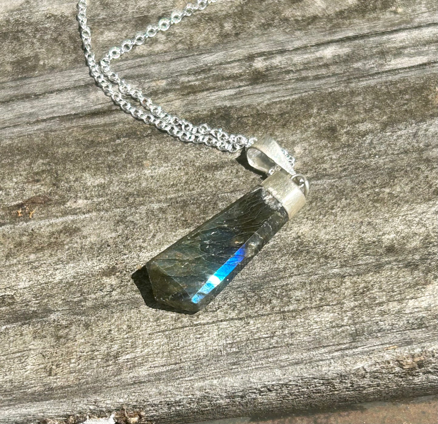 Crystal point necklace
