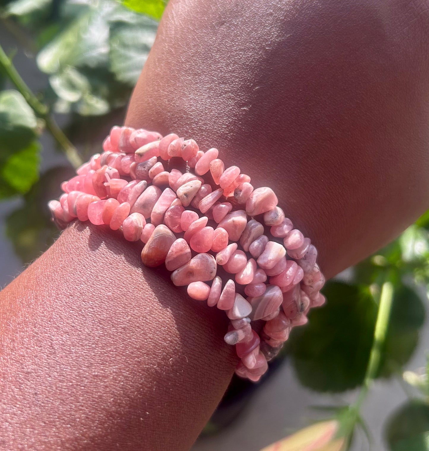Rhodochrosite bracelets