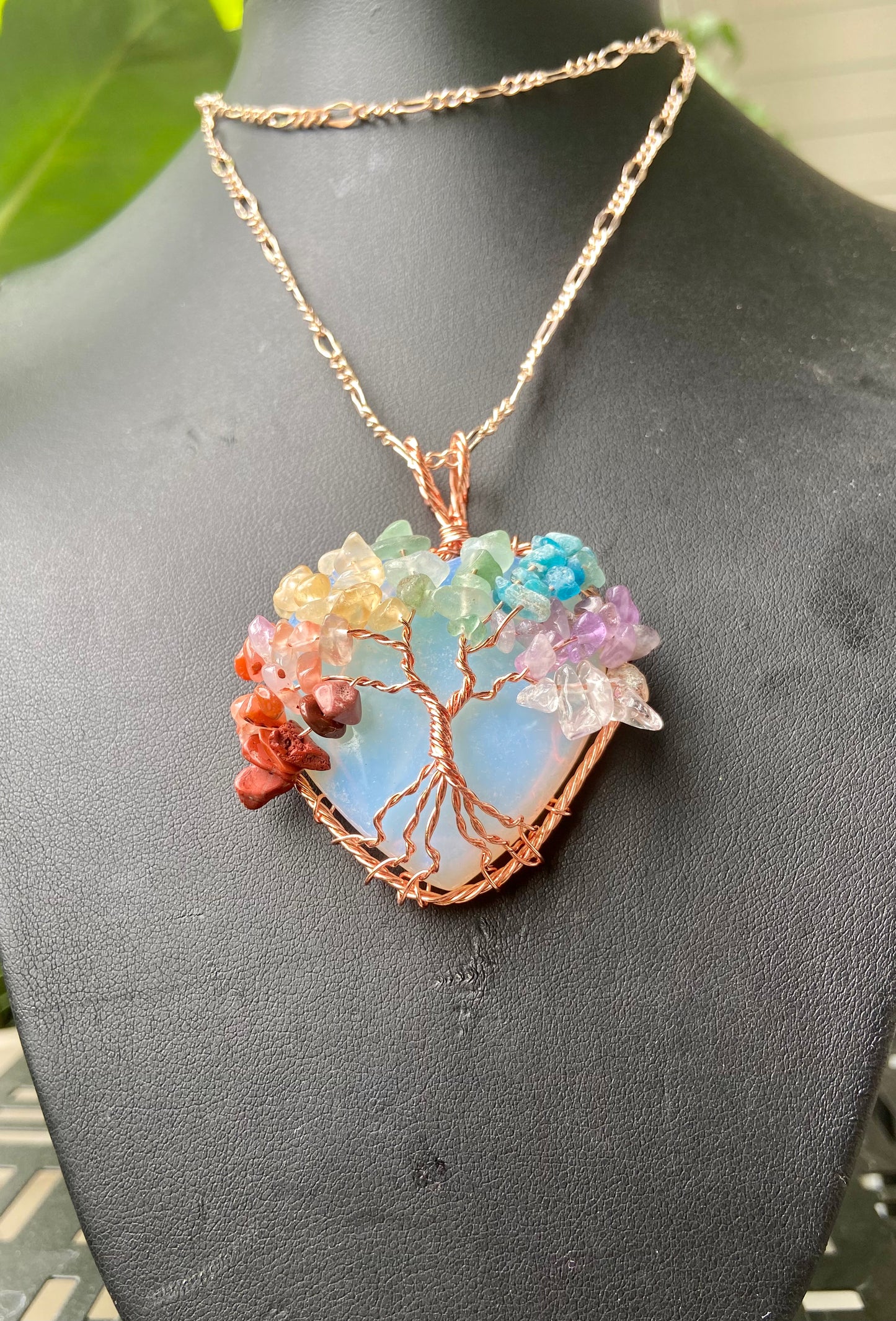 Chakra tree of life necklace