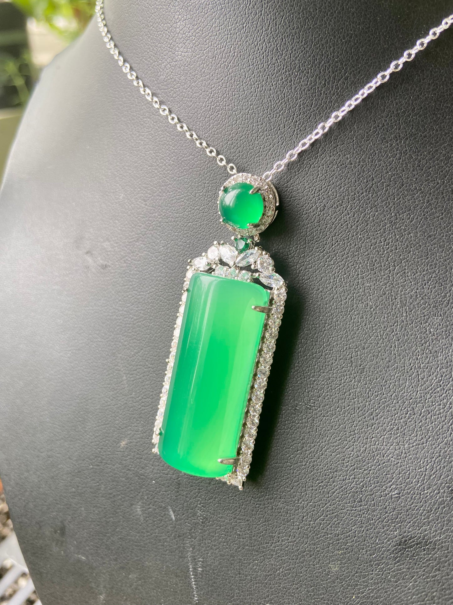 Rectangle Jade Necklace
