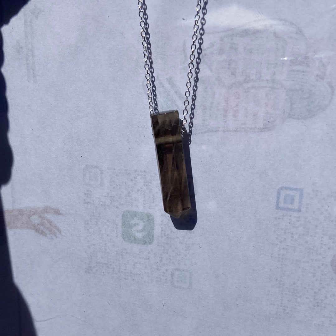 Crystal point necklace