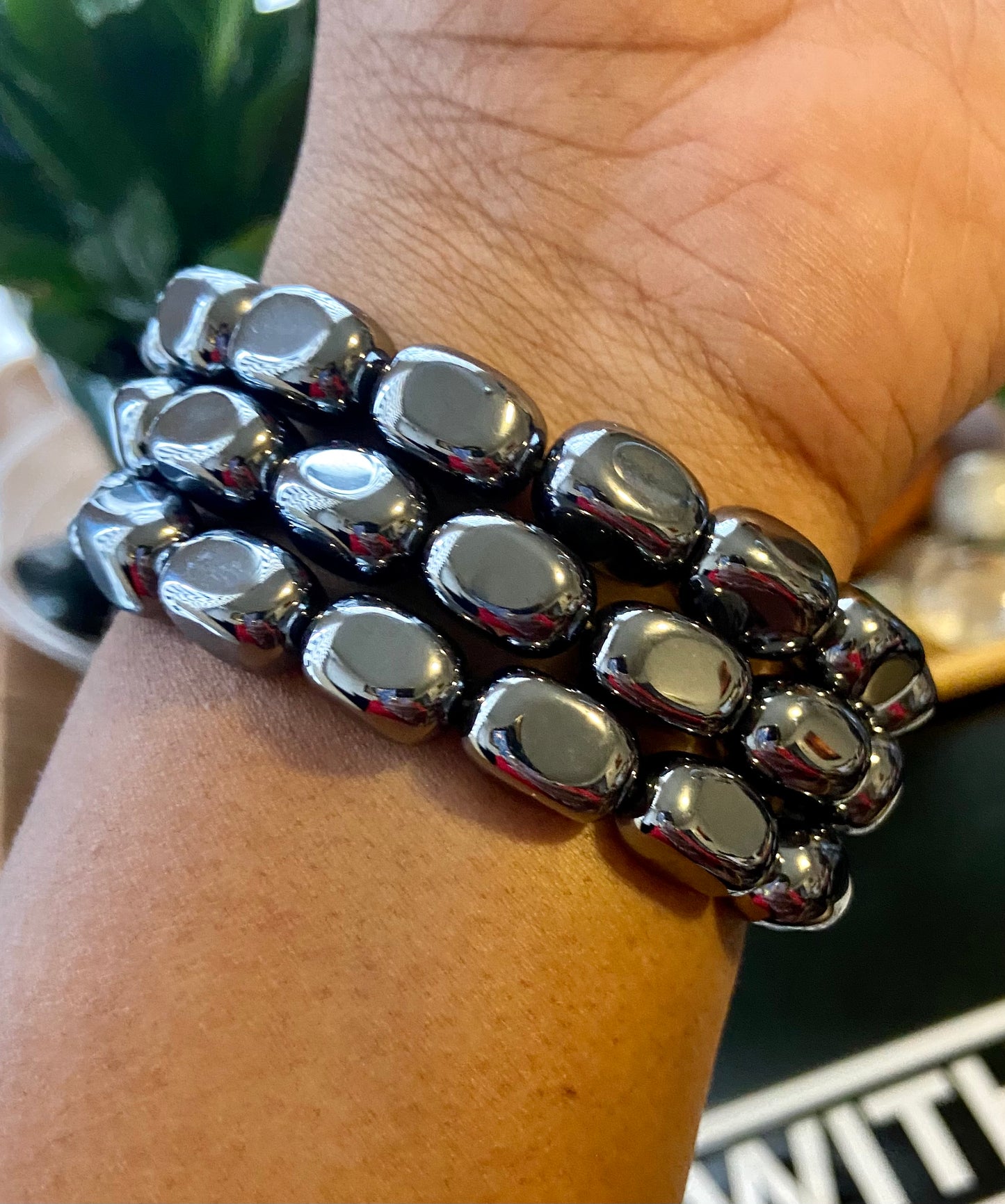 Hematite crystal bracelet