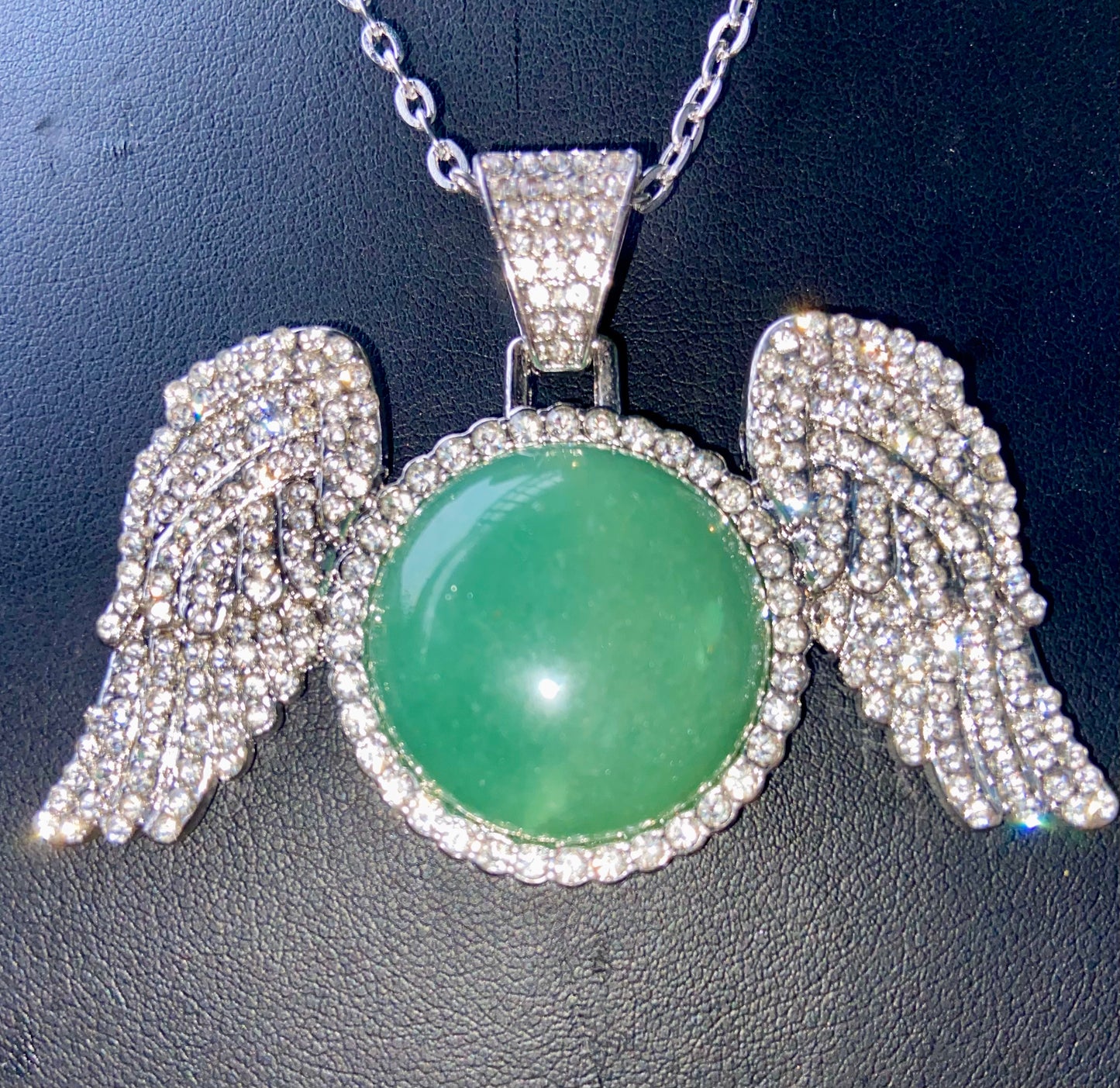 Crystal wing necklace