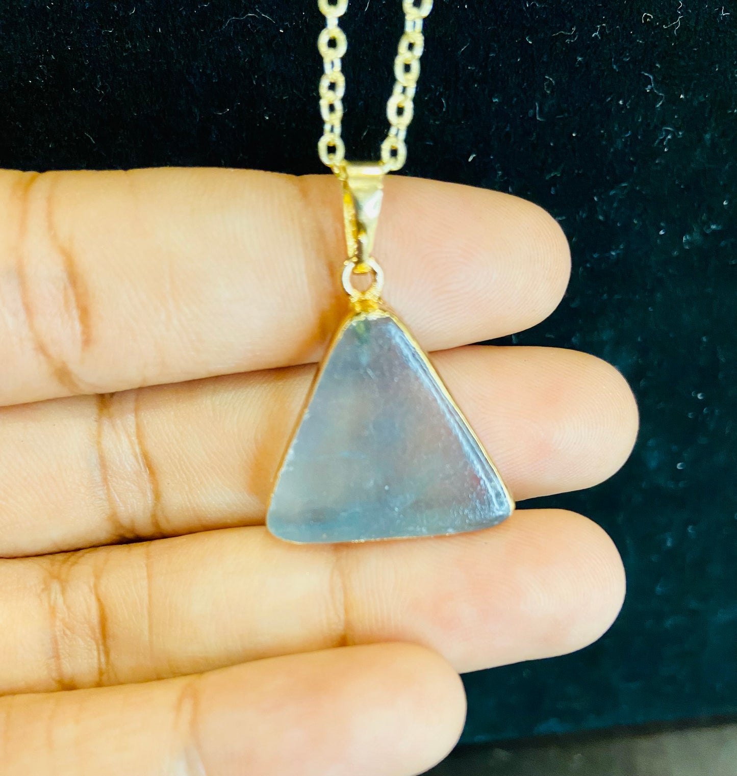 Tumbled stone necklace