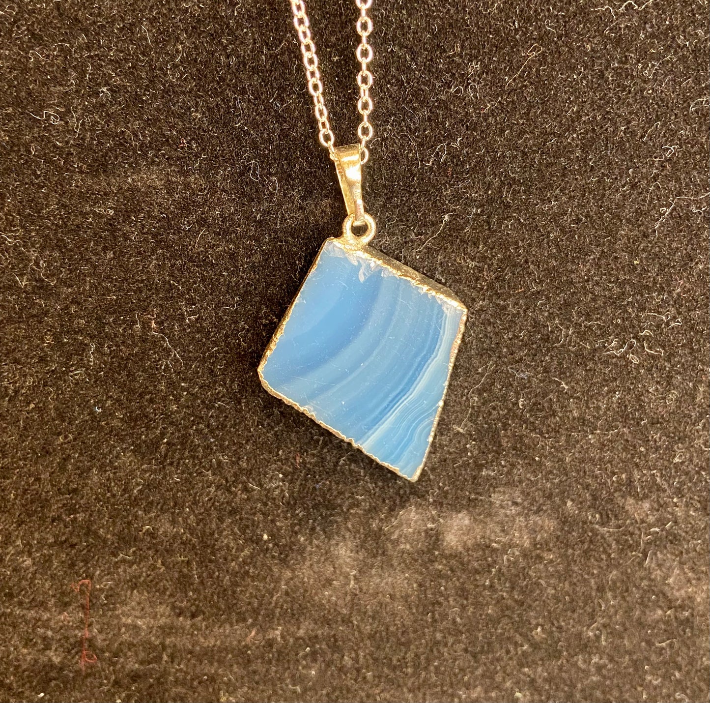 Dyed Agate Slice necklace