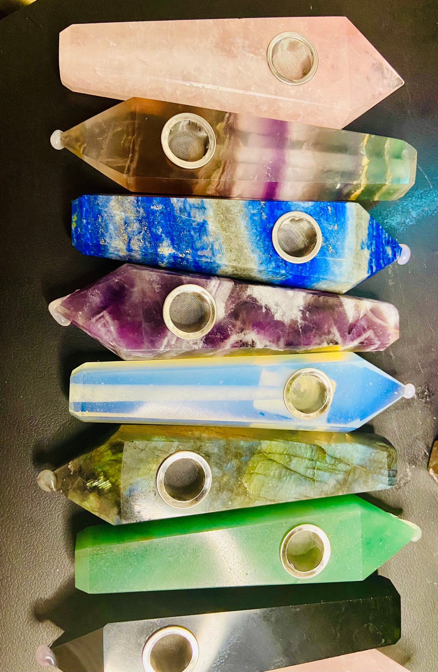 Crystal point pipe