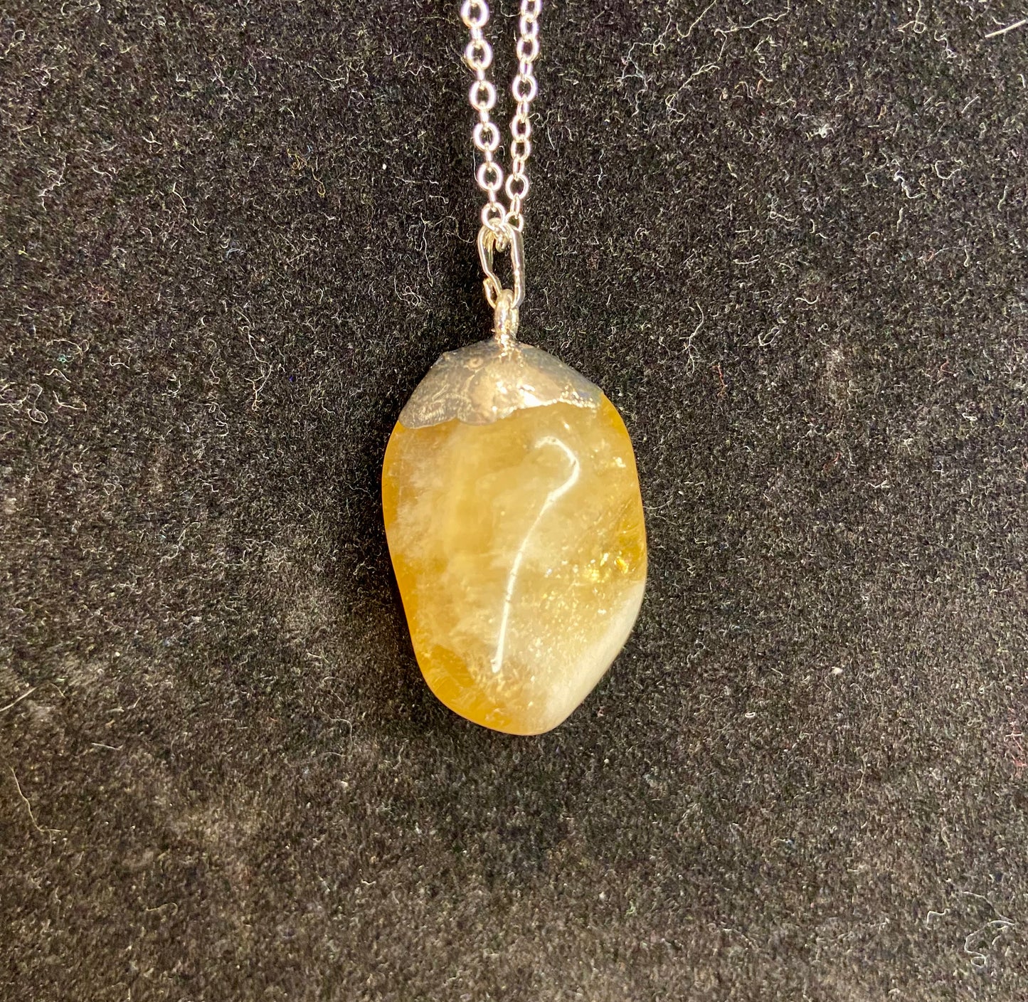 Tumbled stone necklace