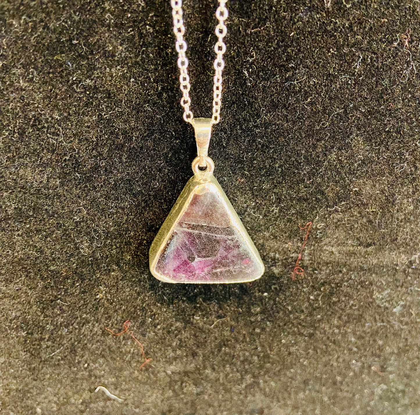 Dyed Agate Slice necklace