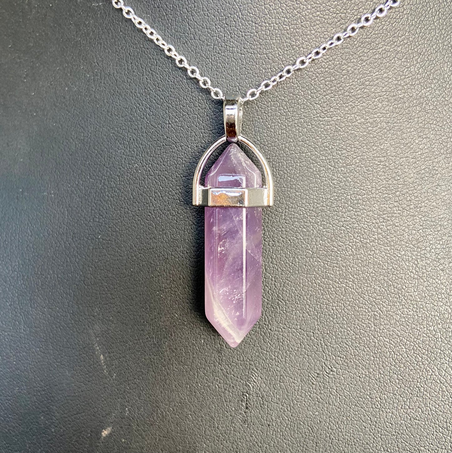Crystal point necklace