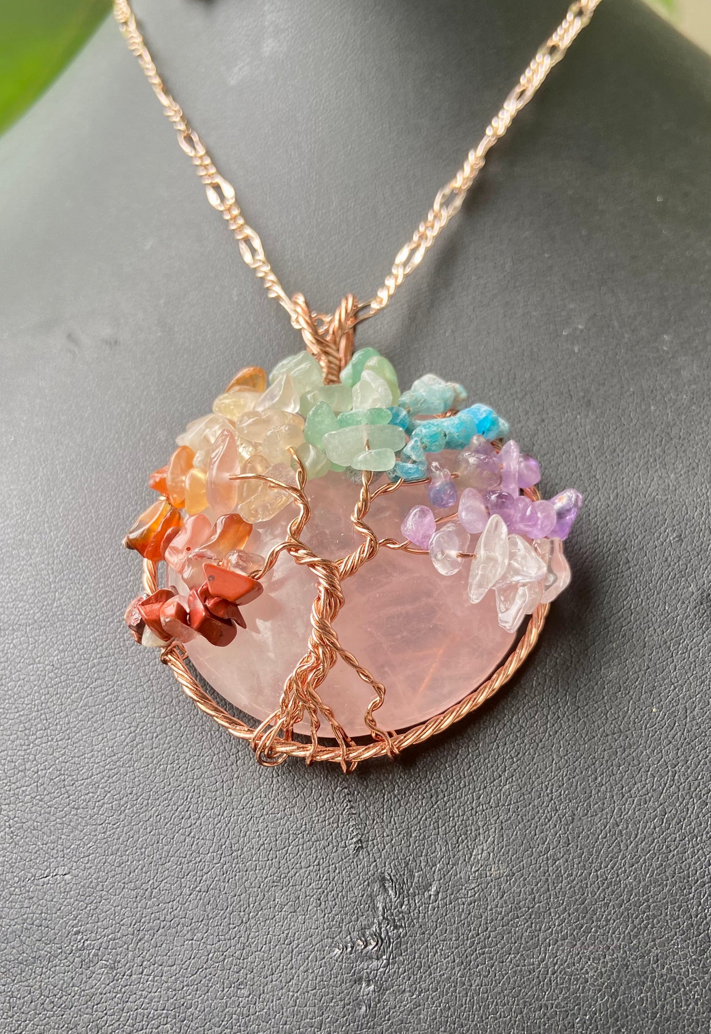 Chakra tree of life necklace