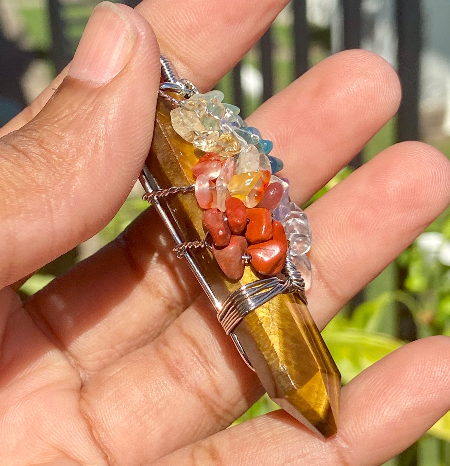 Chakra tree of life necklace