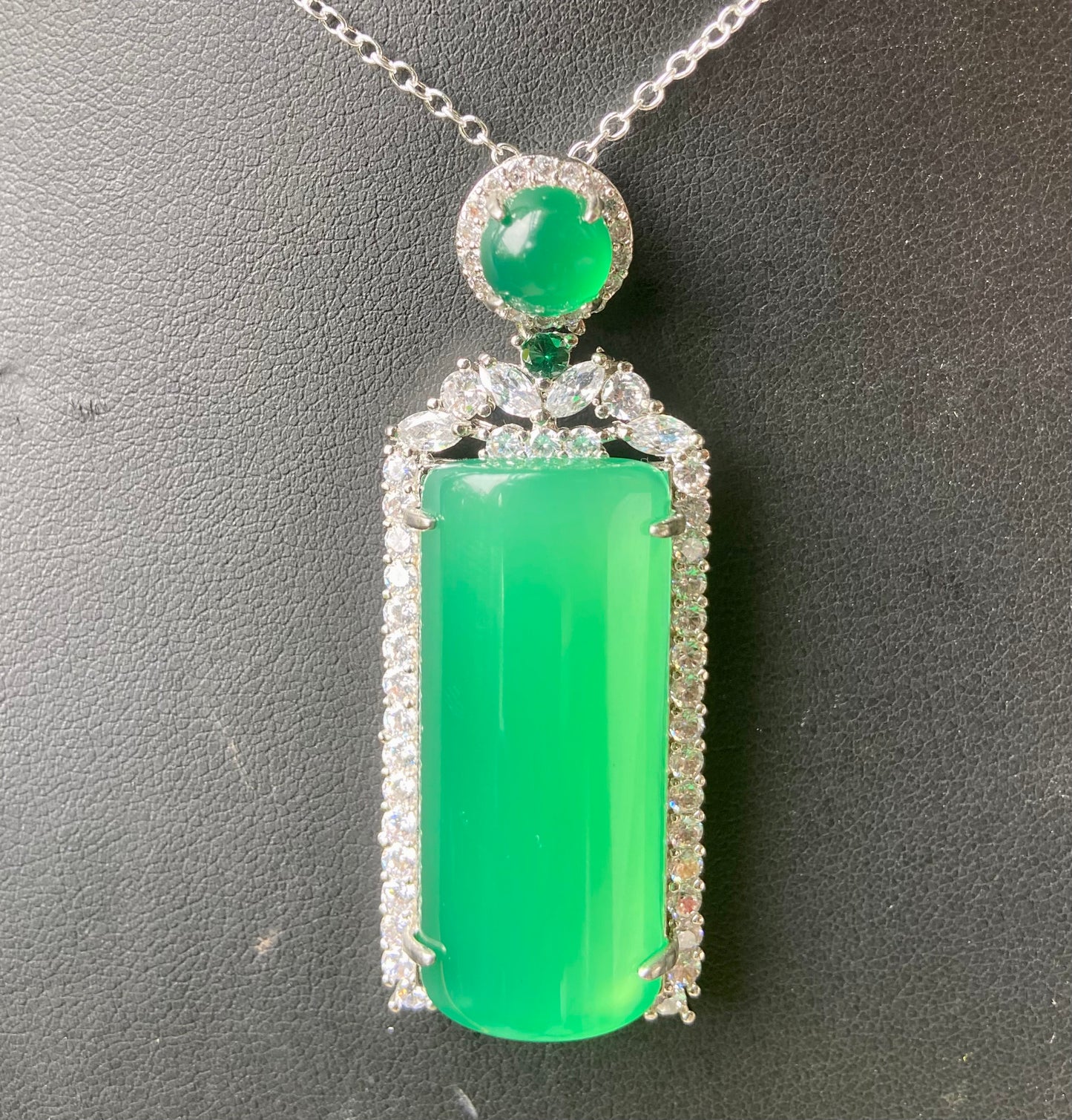Rectangle Jade Necklace