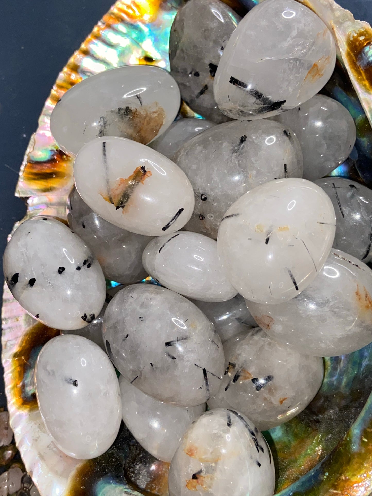 Tourmalinated Quartz Crystal