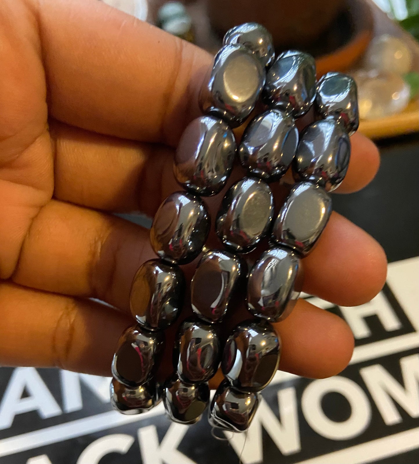 Hematite crystal bracelet