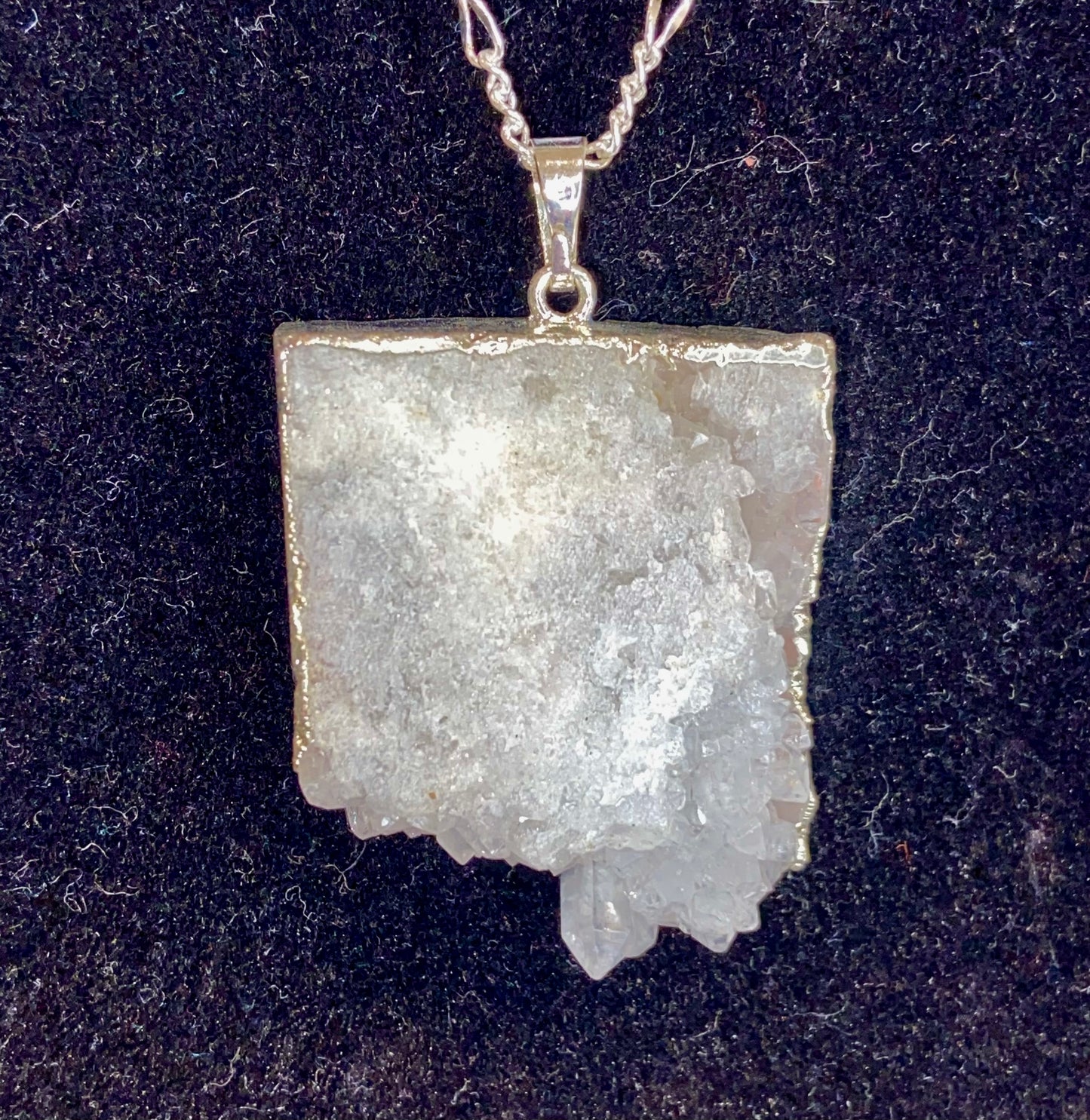 Dyed Agate Slice necklace