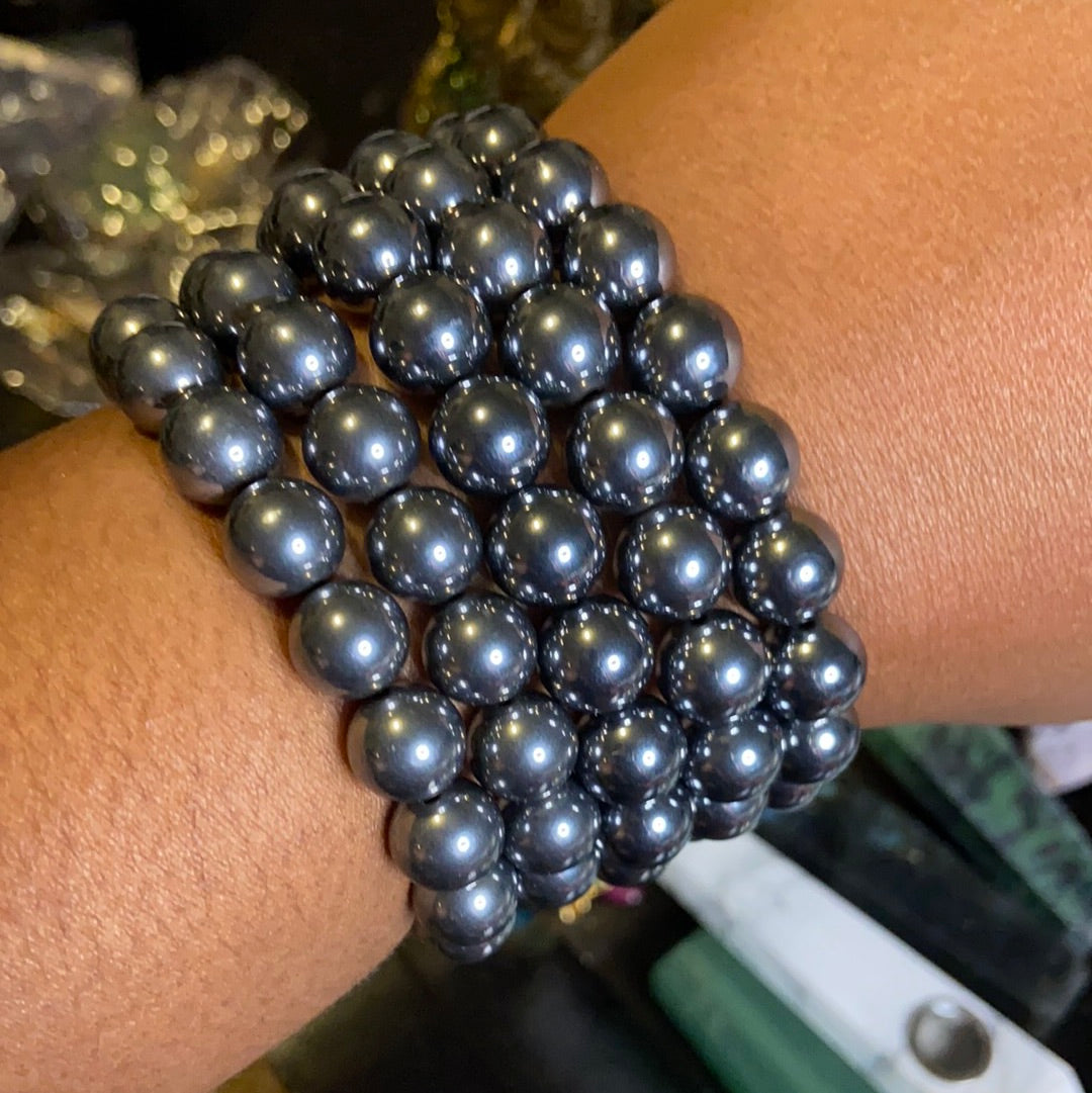 Hematite crystal bracelet