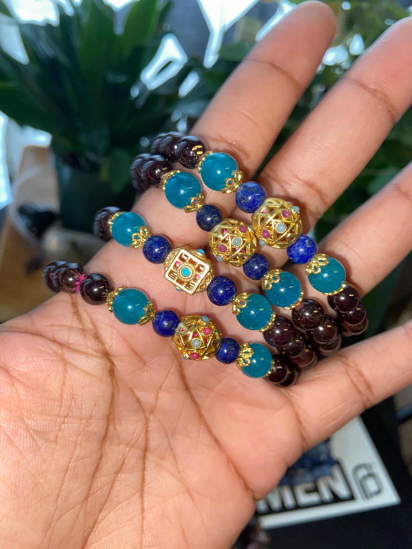 Garnet Crystal Bracelet