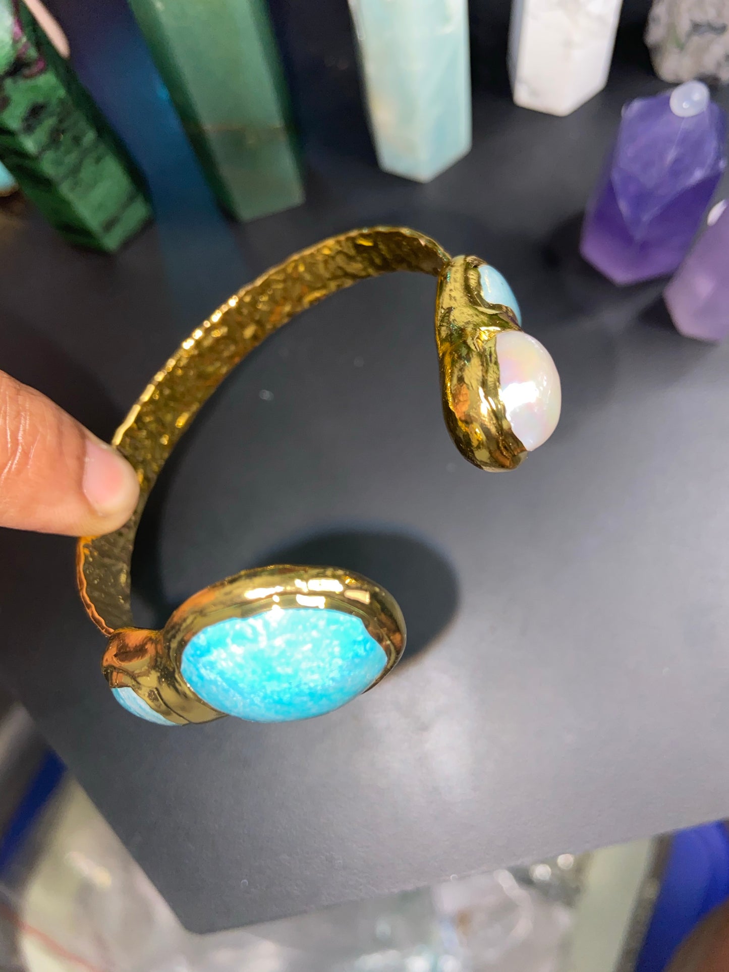 Gold Crystal Bangle