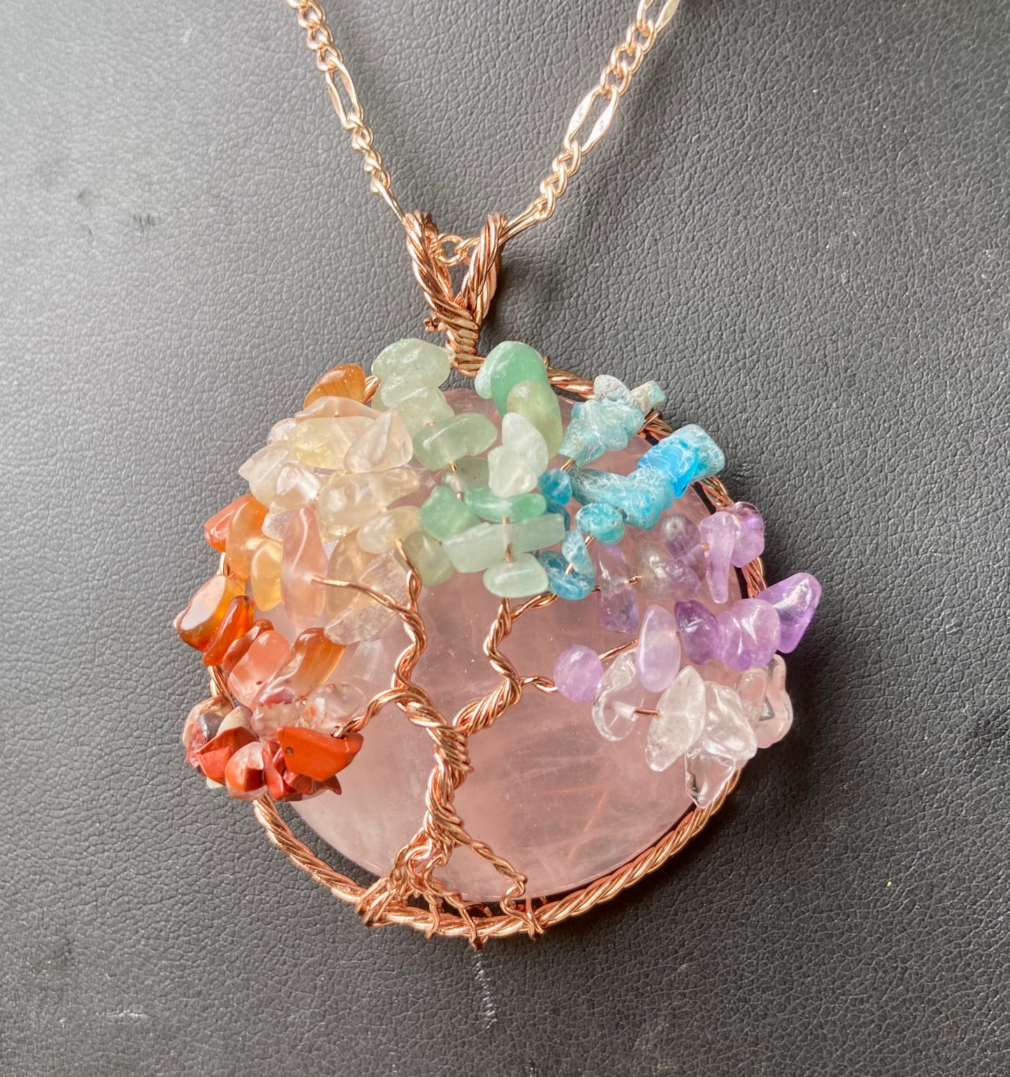 Chakra tree of life necklace