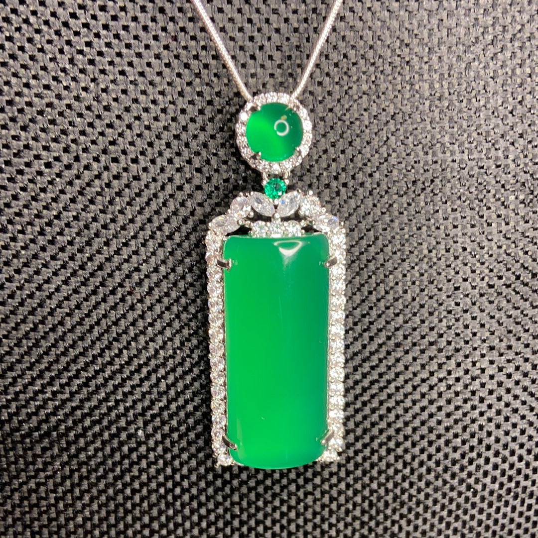 Rectangle Jade Necklace