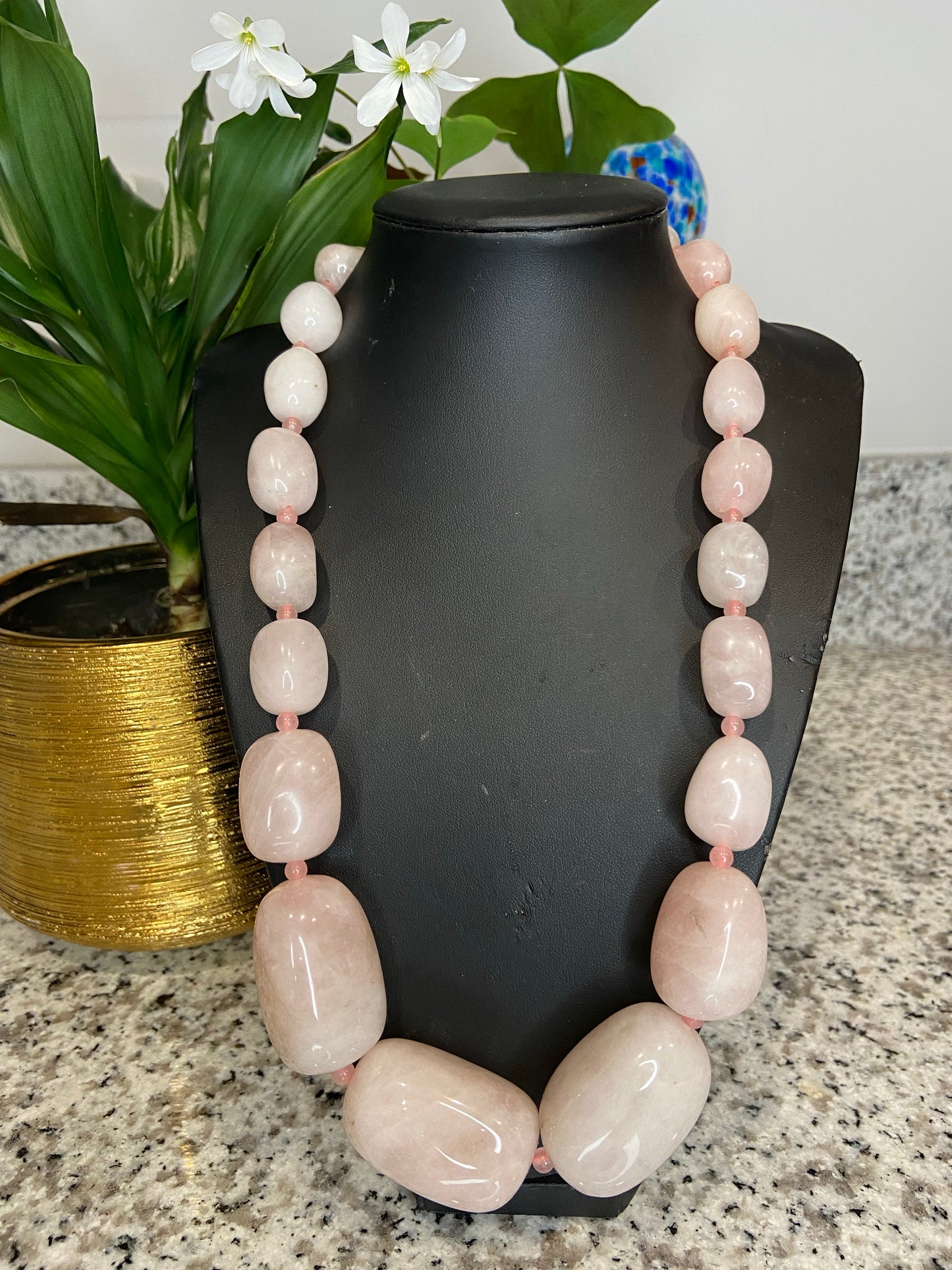 Large Tumbled Stone necklace