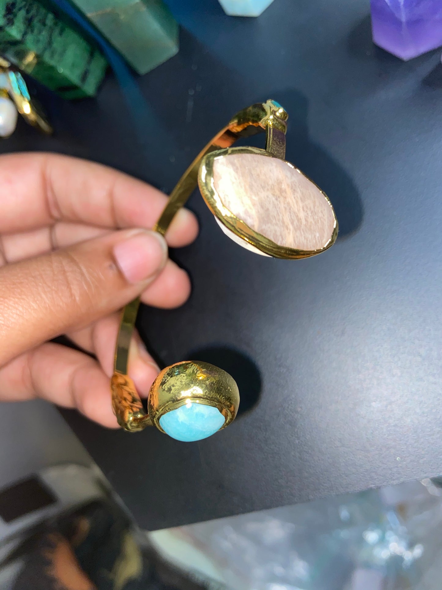 Gold Crystal Bangle