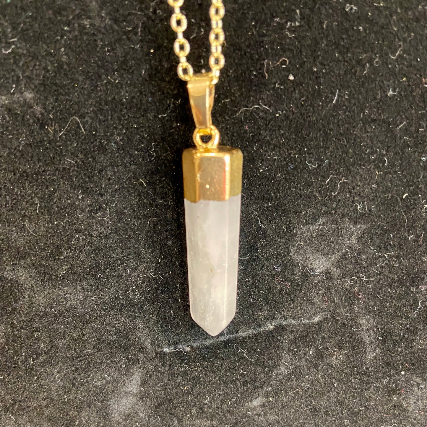 Crystal point necklace