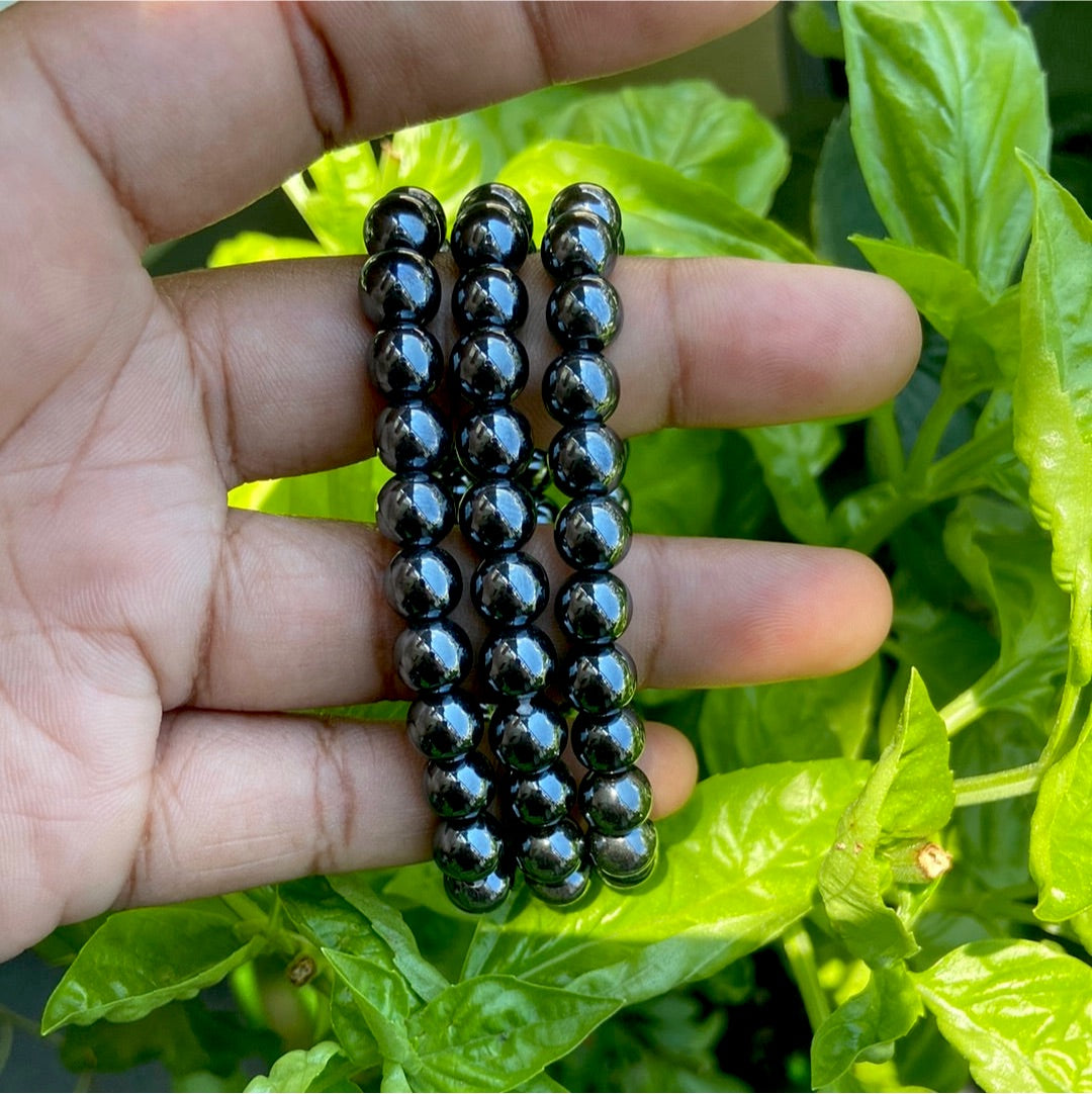 Hematite crystal bracelet