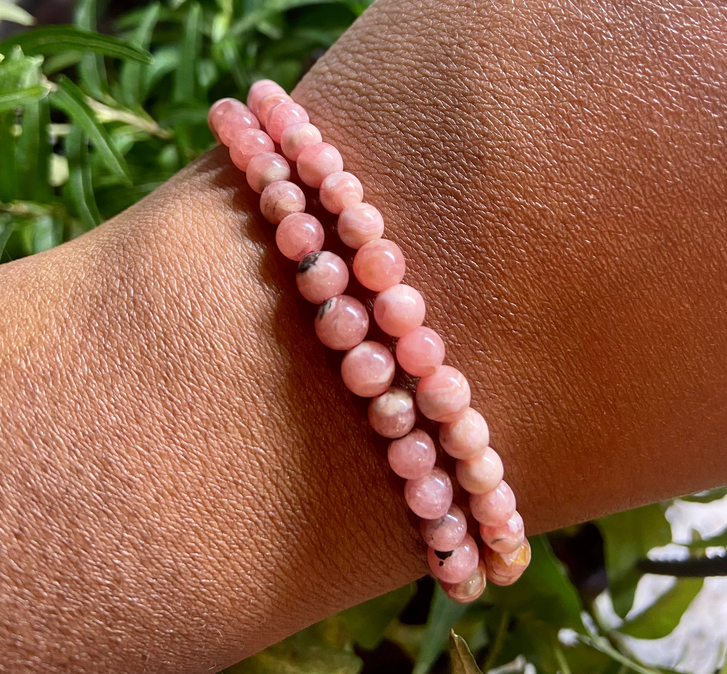 Rhodochrosite bracelets