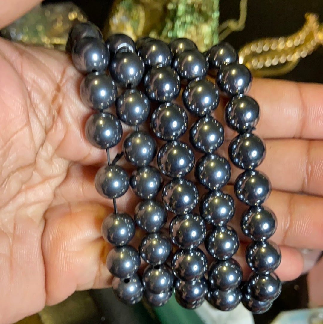Hematite crystal bracelet