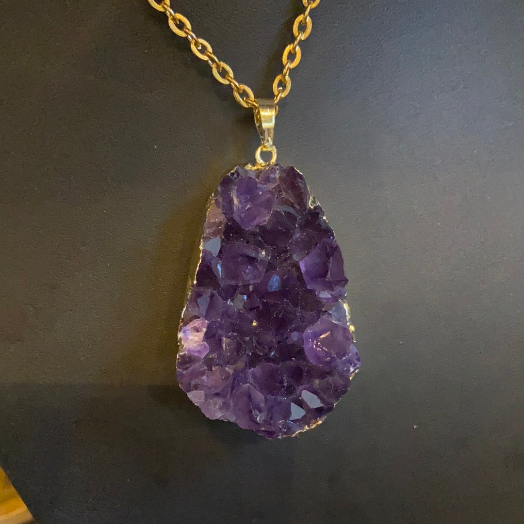 Amethyst Geode Necklace