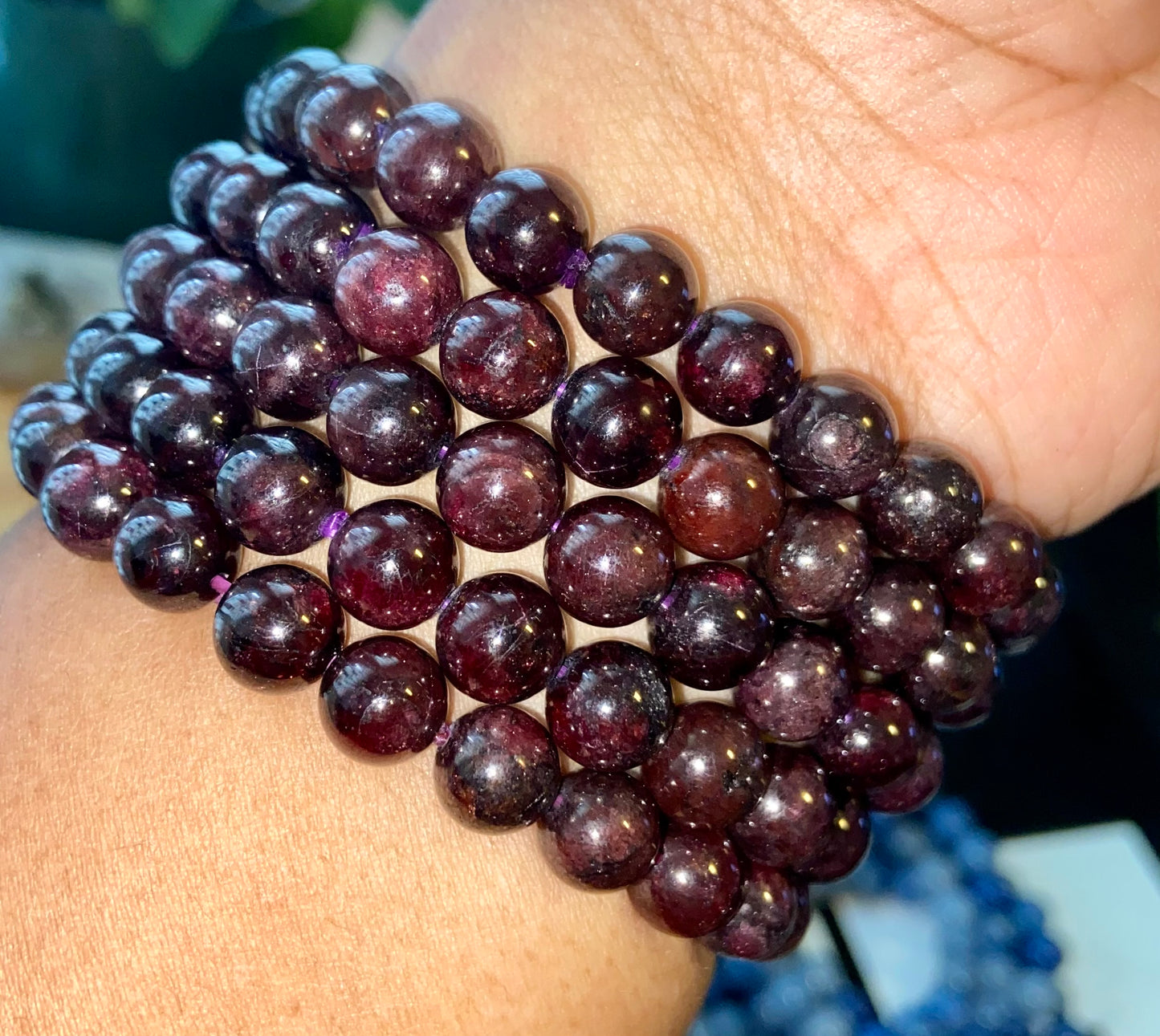 Garnet Crystal Bracelet