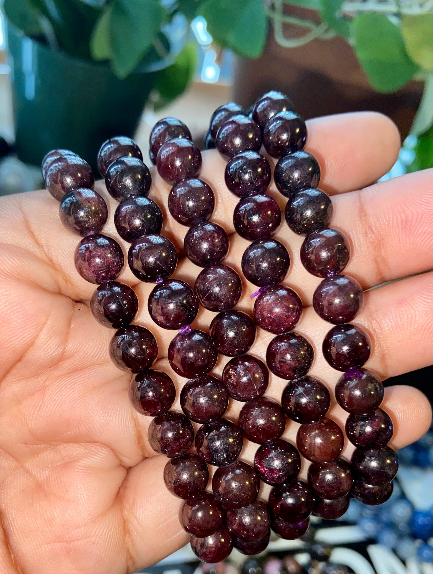 Garnet Crystal Bracelet
