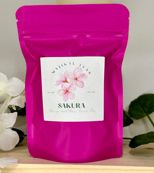 Sakura Cherry and Rose Green Tea