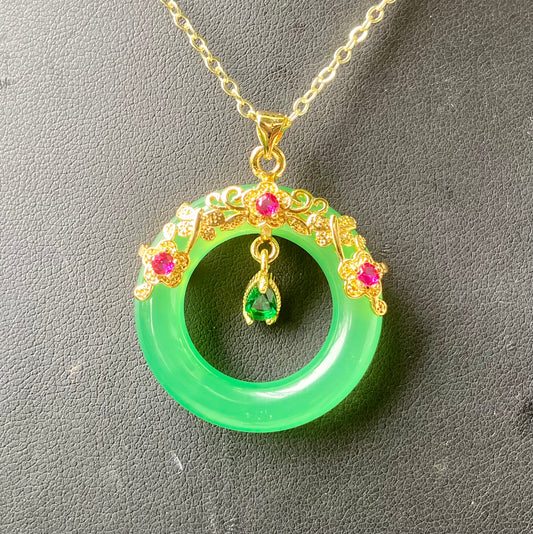 Jade Circle Necklace