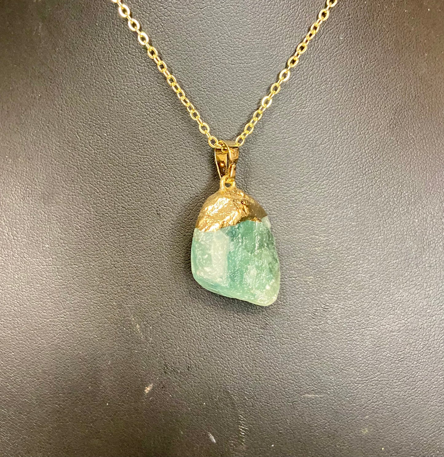Tumbled stone necklace