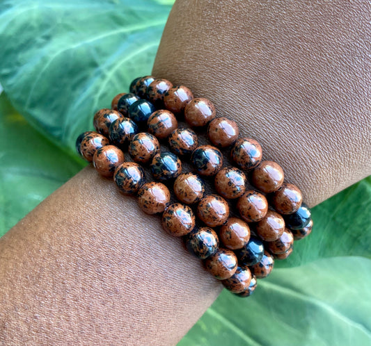 Mahogany Obsidian Bracelet