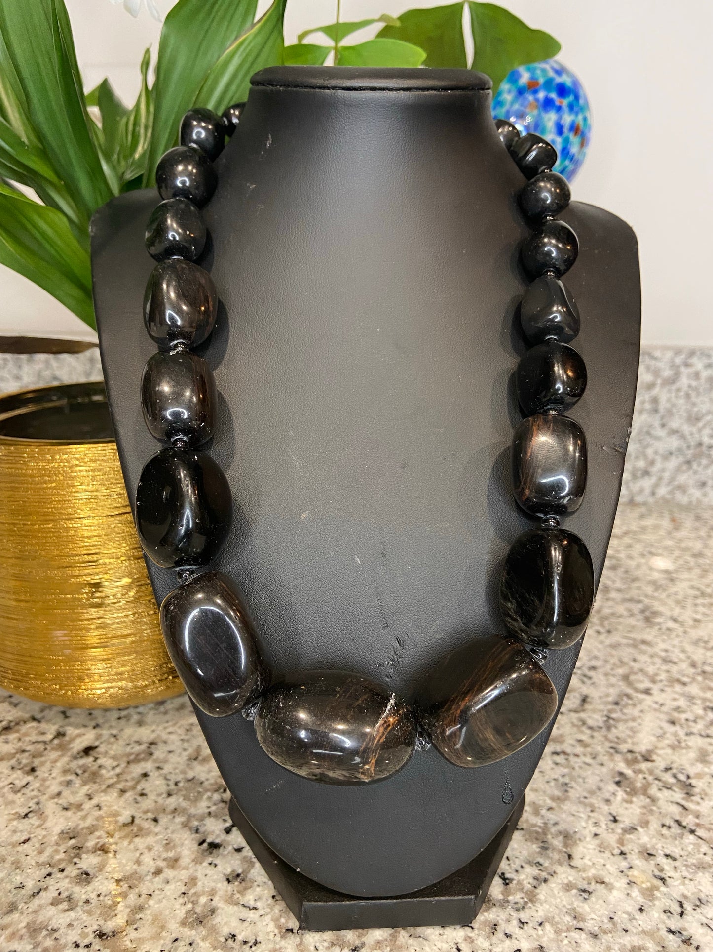 Large Tumbled Stone necklace