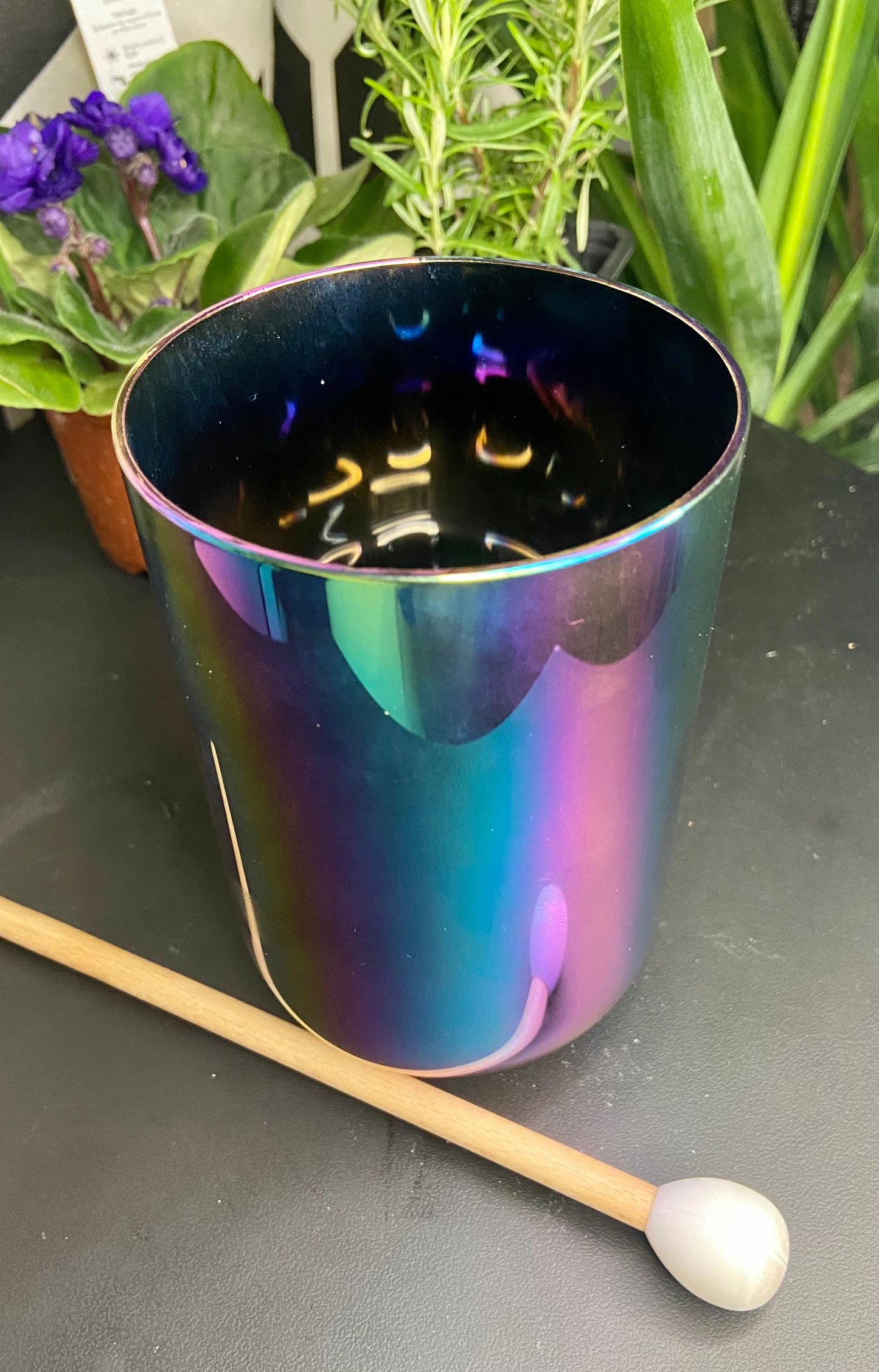 Titanium Coated Quartz singing bowl