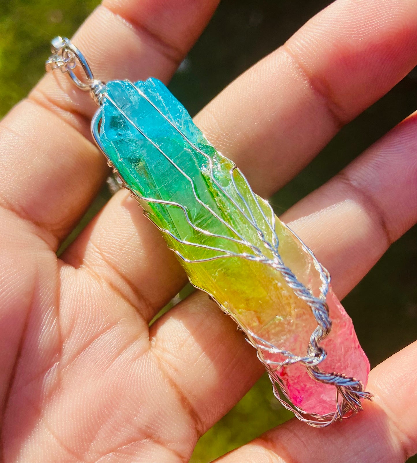 Aura Quartz Necklace