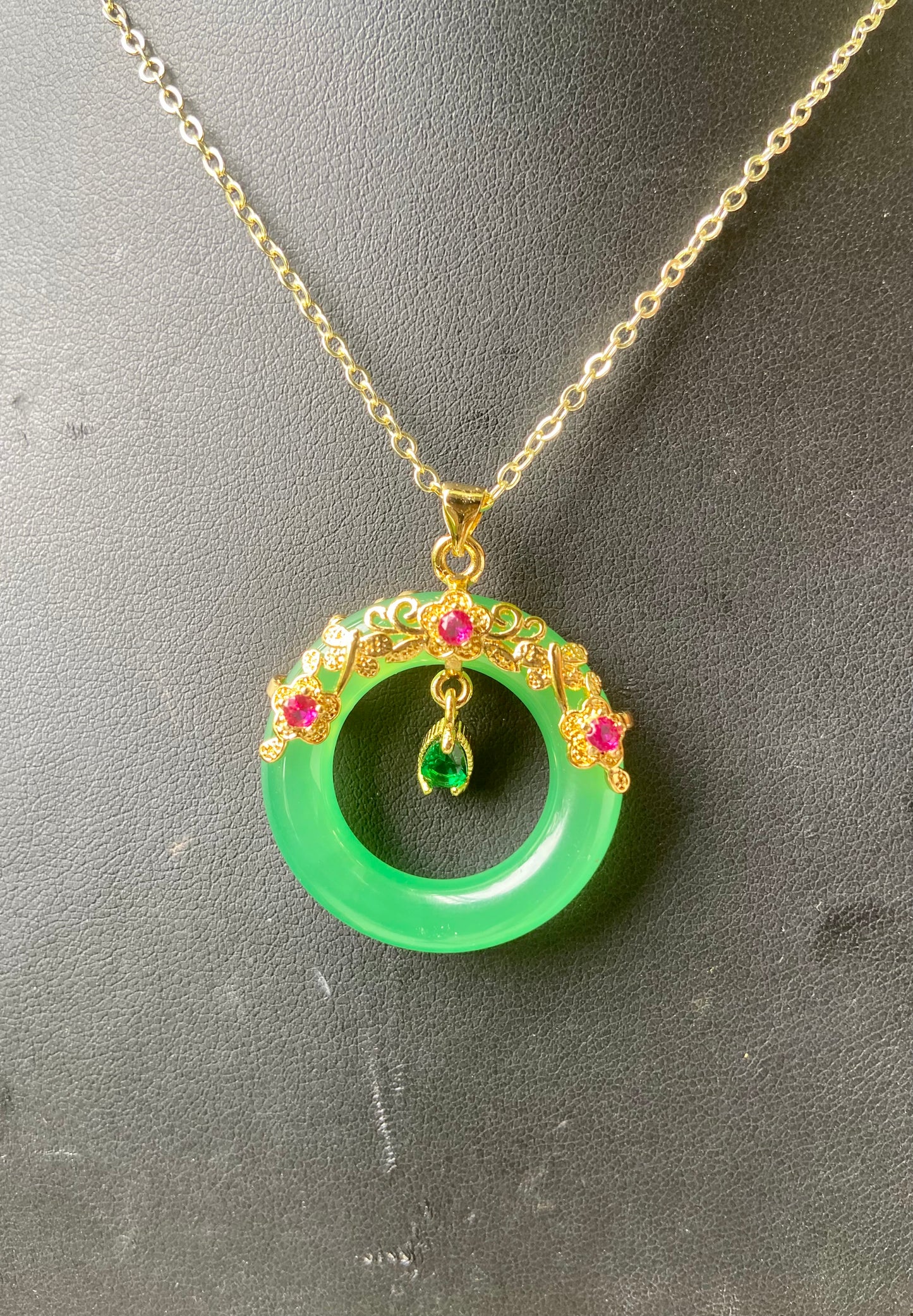 Jade Circle Necklace